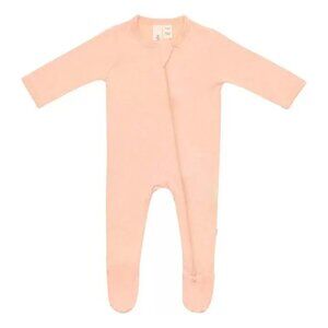 Kyte BABY Bamboo Zip Footies PJ 12-18M Coral Pink Papaya